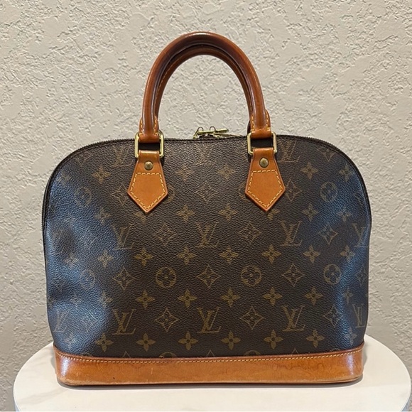 Louis Vuitton Brown Monogram Alma Satchel Hand Bag - Picture 1 of 14